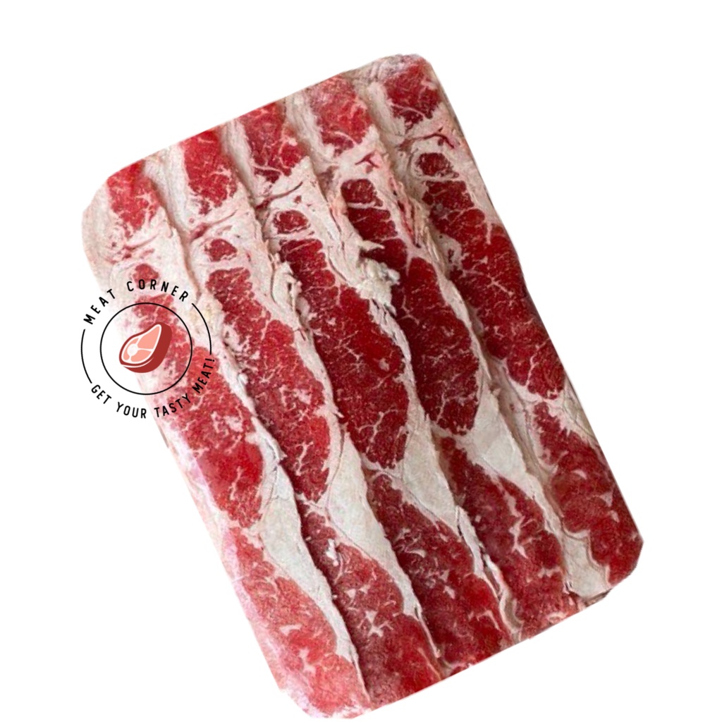 

DAGING SAPI SLICE US SHORTPLATE US BEEF SLICE 500 GR MEAT CORNER BNI