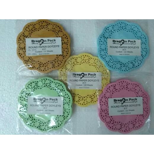 

Dragon Colour Paper Doyleys 5 100pcs Murah