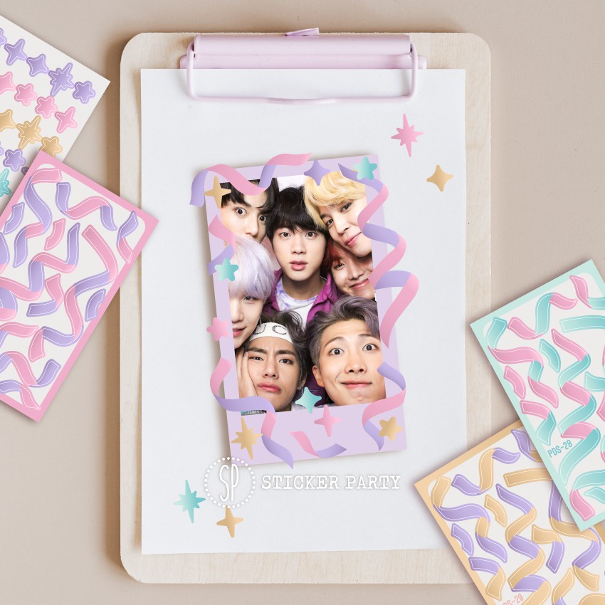 

Stiker Polco Polaroid Deco Pita Ribbon Bintang Pastel Confetti Kiss Cut Tahan Air PDS PDS29 by Sticker Party