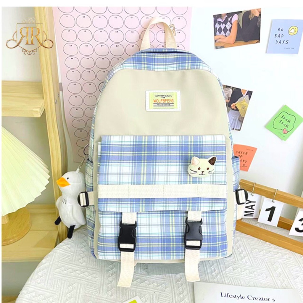 Tas ransel perempuan sekolah / tas korea outdoor / tas ransel cewe dewasa