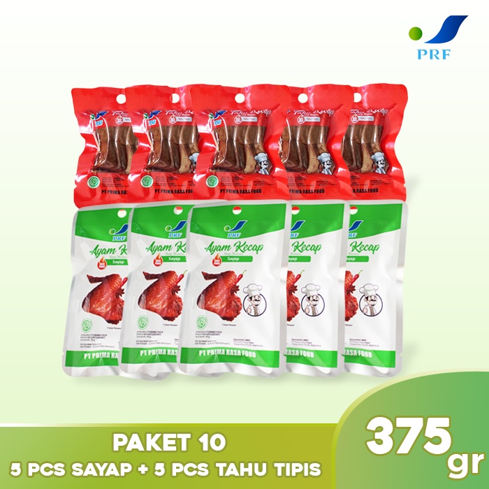 

PAKET 10 - 5pcs Sayap Ayam Kecap + 5pcs Tahu Tipis Siap Makan - Makanan Instan - Makanan Siap Saji - PRF