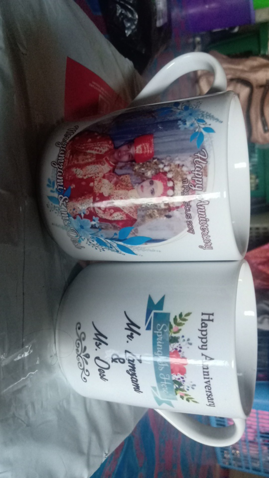 Mug Pernikahan / Kado Wedding / Gelas Custom / Mug