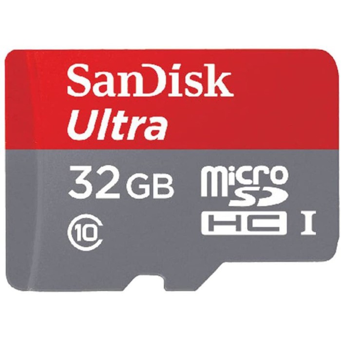 Sandisk MicroSD Ultra 120MB/S 32GB Class 10 UHS-1 - SDSQUA4-032G A1