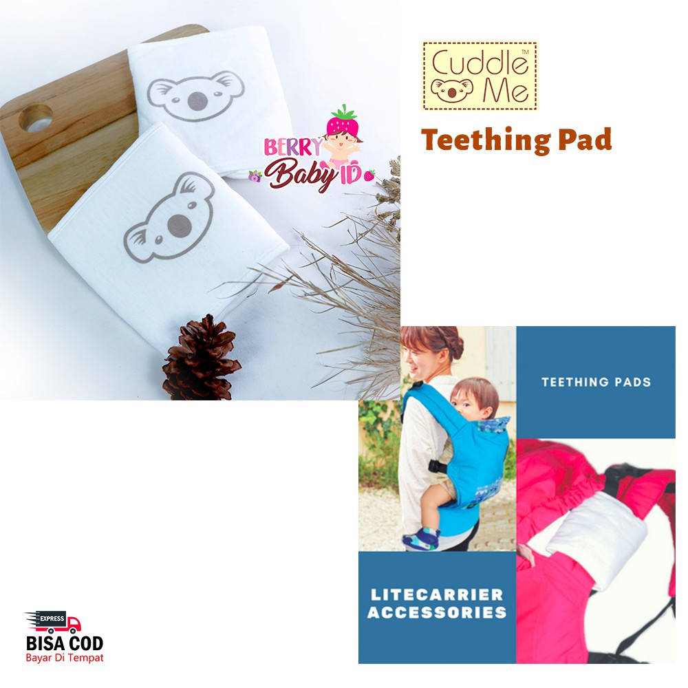 Cuddle Me 2 Pcs Teething Pad Aksesories Gendongan Bayi Lite Carrier CuddleMe CME029 Berry Mart