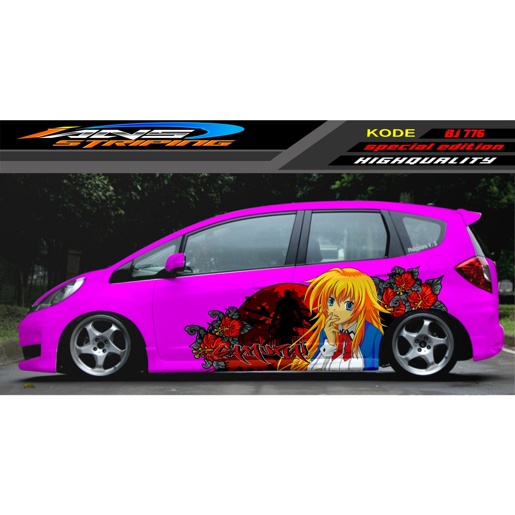 STIKER MOBIL JAZZ BRIO AVANZA SIGRA YARIS / STIKER VARIASI MOBIL / MODIF STICKER MOBIL