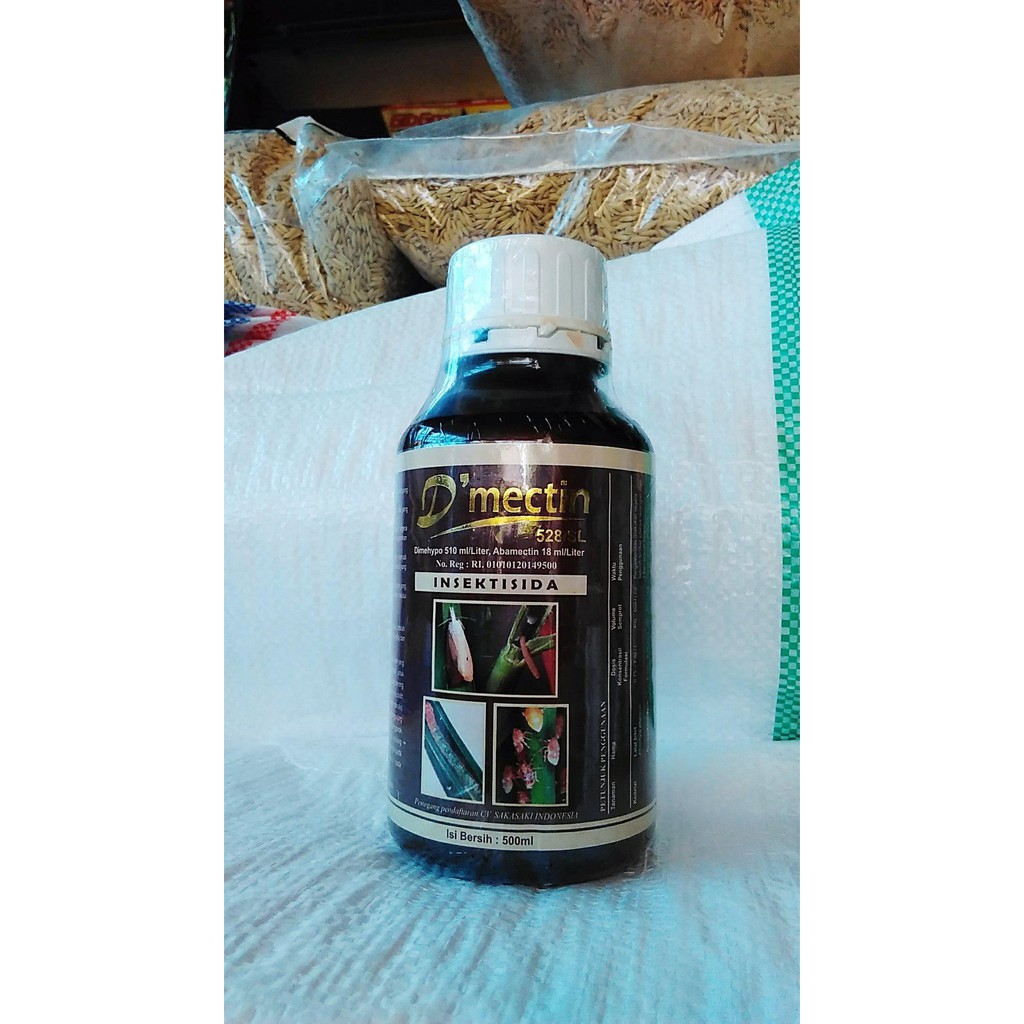 Insektisida Dmectin 528 SL 1000ml Bahan Aktif Dimehipo 510 ml per lt & Abamectin 18 ml per lt