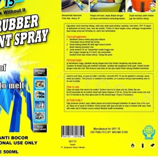 

☎ LIQUID RUBBER SEALANT SRPAY - SPRAY PELAPIS ANTI BOCOR - WATERPROOF ◘