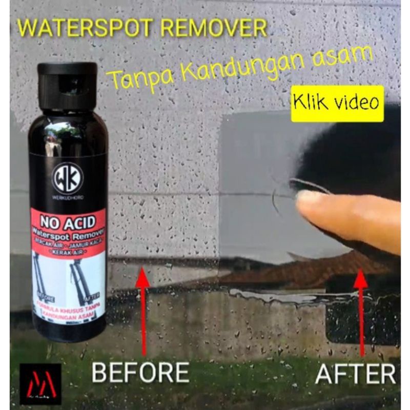 NO ACID Waterspot Remover / Pembersih Jamur Kaca / Kerak Air / Bercak Air / Pembersih Kaca Mobil &amp; Rumah