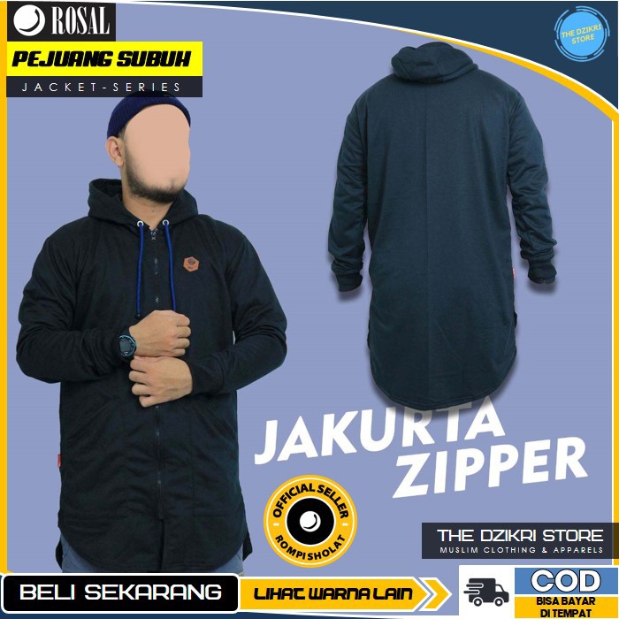 Jaket JAKURTA ZIPPER Pejuang Subuh Fashion Muslim Pria Cowok ROSAL Original