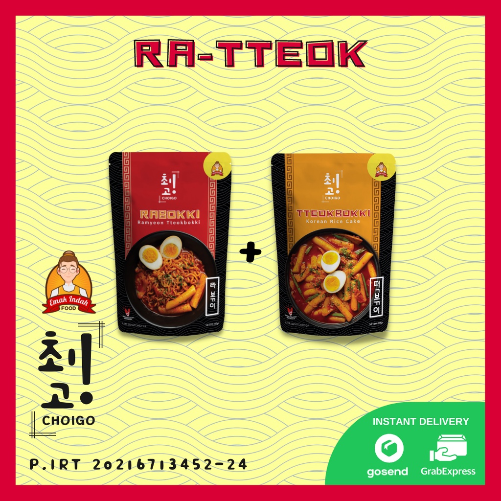 

Combo Choigo! Tteokbokki + Rabokki - Rabokki Choigo Korea Instan / Topokki Choigo Korea Instan -