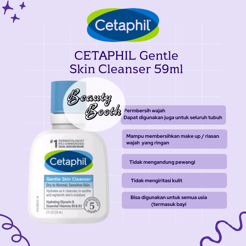 CETAPHIL Gentle Skin Cleanser 59ML ORIGINAL KECIL