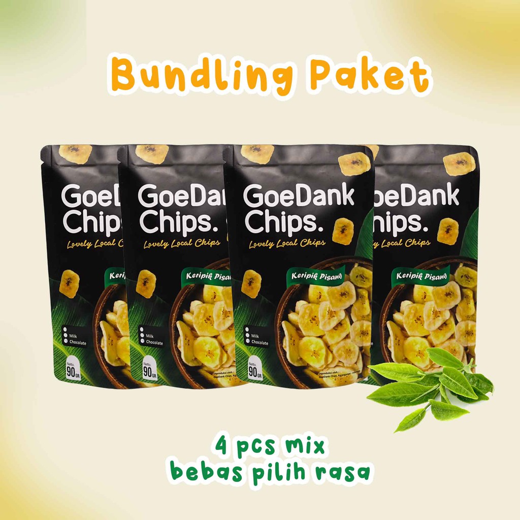 

Paket 4 pcs Goedank Chips Keripik Pisang Premium