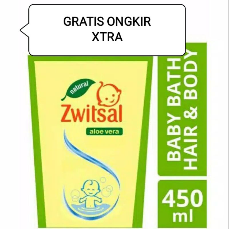 zwitsal baby bath 2 in 1 hair &amp; body 450 ml