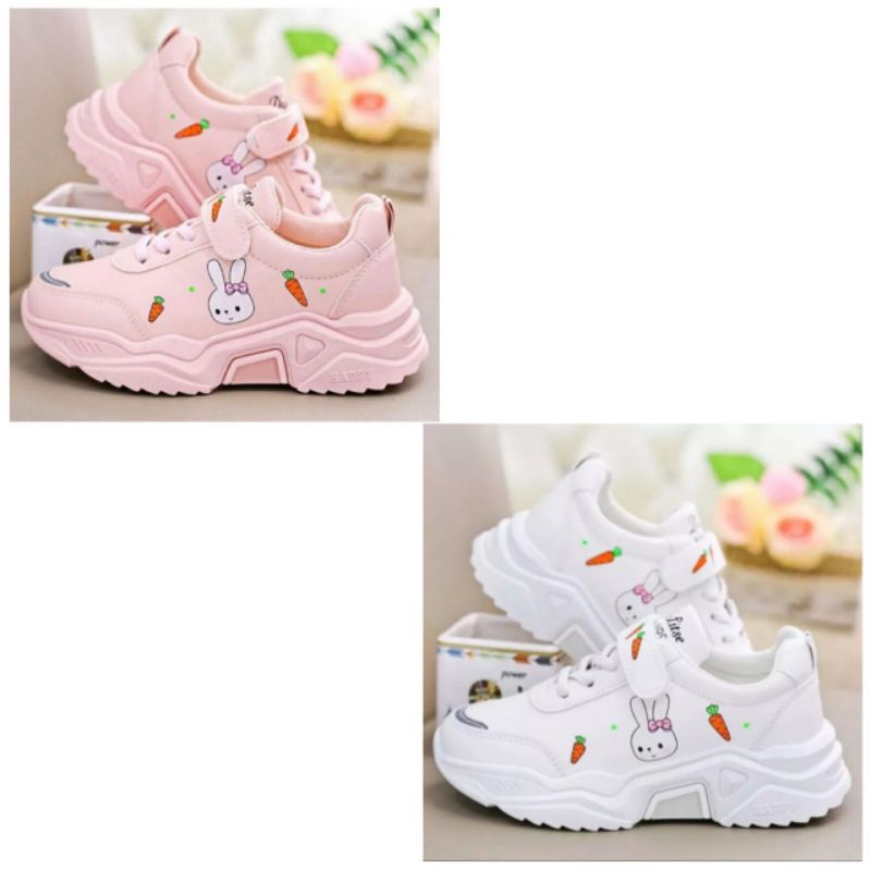 Sepatu Sneakers Anak Perempuan Laki laki Rabbit Love / sepatu jintu anak perempuan