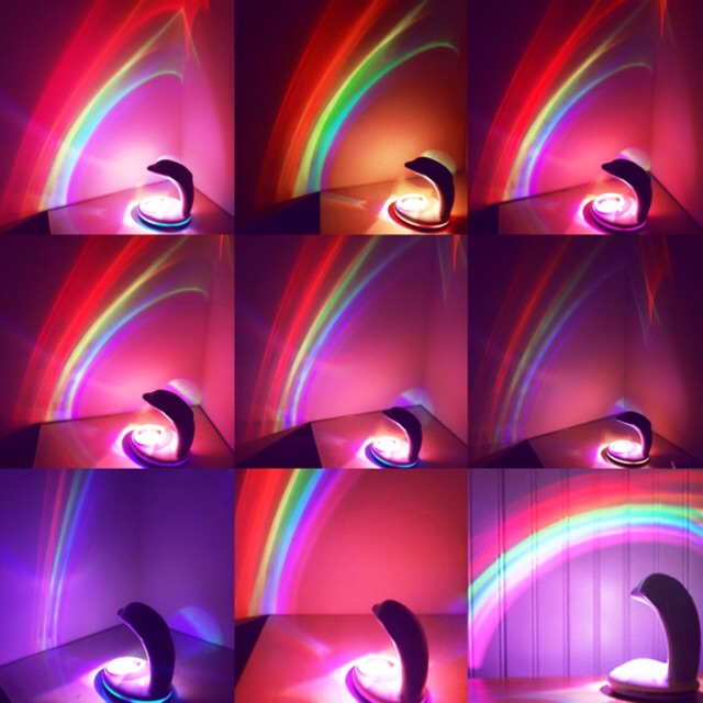 dolphin rainbow / rainbow lamp / lampu pelangi / lampu rainbow