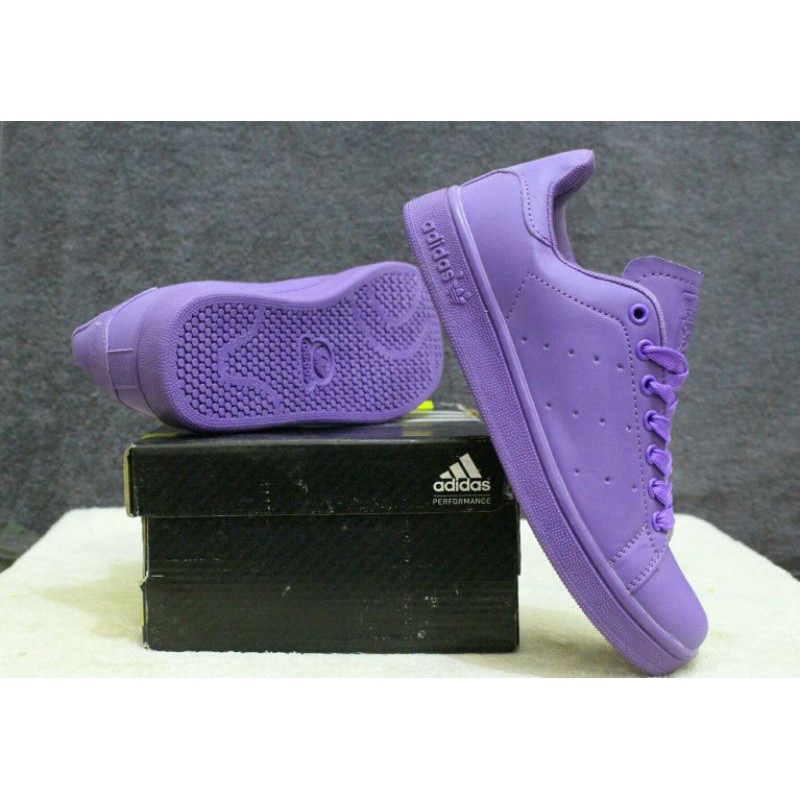 CUCI GUDANG!! ADIDAS STAN SMITH PURPLE WOMEN IMPOR SNEAKERS CASUAL WANITA