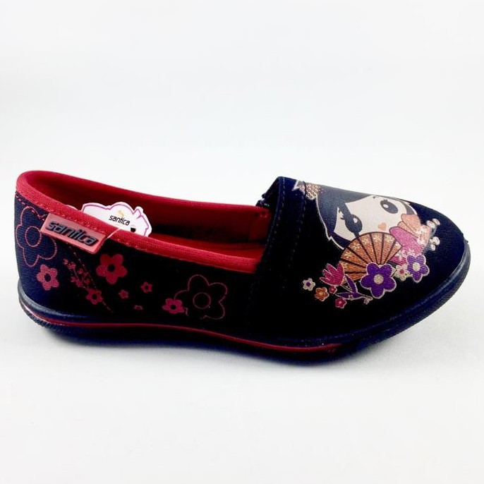 PROMO SEPATU ANAK PEREMPUAN SANTICA AYAKA WARNA BLACK RED SIZE 27 - 35-1