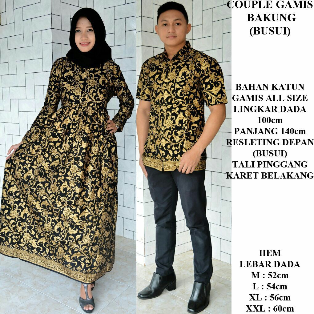 COUPLE BATIK / BATIK SARIMBIT / SARIMBIT GAMIS / COUPLE GAMIS