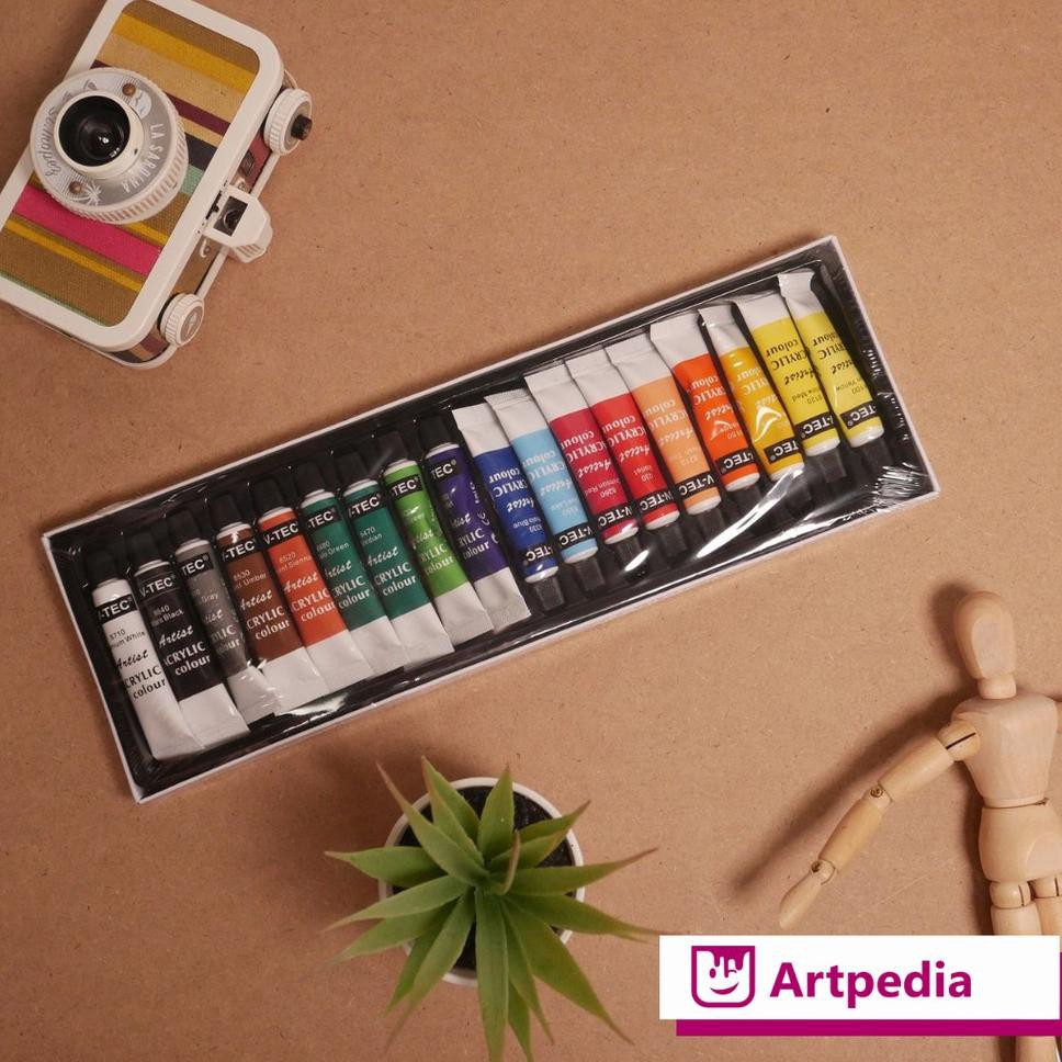

Y7F V-TEC ACRYLIC COLOURS 6 ML SET 18 / V-TEC CAT AKRILIK 18 WARNA RW Best Terlaris｀