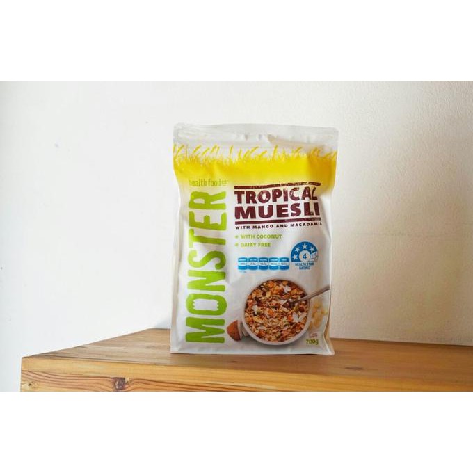 

Diskon Gila!! Monster Muesli Tropical Muesli with Mango & Macadamia 700g