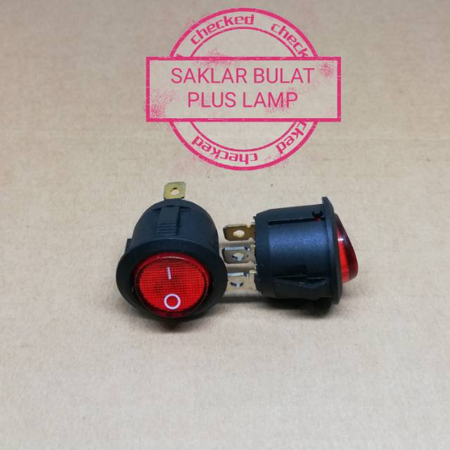 SAKLAR BULAT PLUS LAMP KECIL