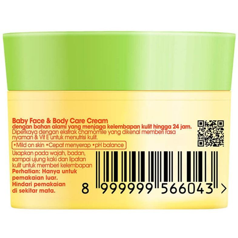 ZWITSAL BABY CREAM FACE &amp; BODY CARE 50 gr - Krim Bayi Untuk Wajah &amp; Perawatan Kulit Zwitsal Baby