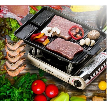 Yakiniku GrillPan Barberque Grill Pan Alat Pemanggang BBQ Non-stick homestation