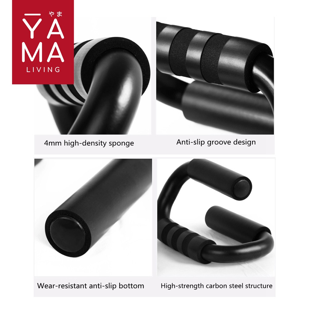 YAMA KYOGI Push Up Stand Bar Alat Bantu Push Up Bar Olahraga Fitness