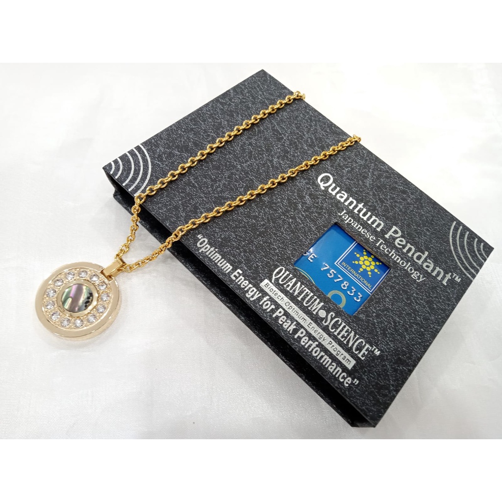 [ TERLARIS ] 1SET KALUNG KESEHATAN TERAPI ASLI ANTI VIRUS [ KALUNG-BOX-SERTIFIKAT ]/Quantum pendant kalung kesehatan
