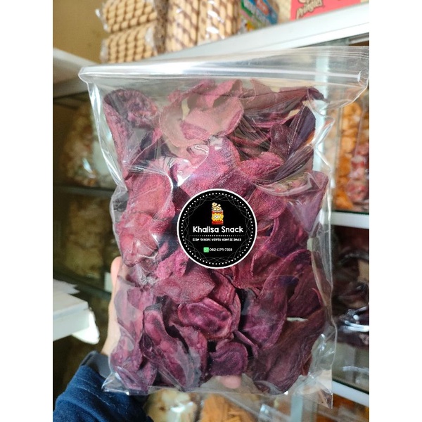 

Keripik Ubi Ungu 250 g / Cemilan Enak / Oleh Oleh Snack