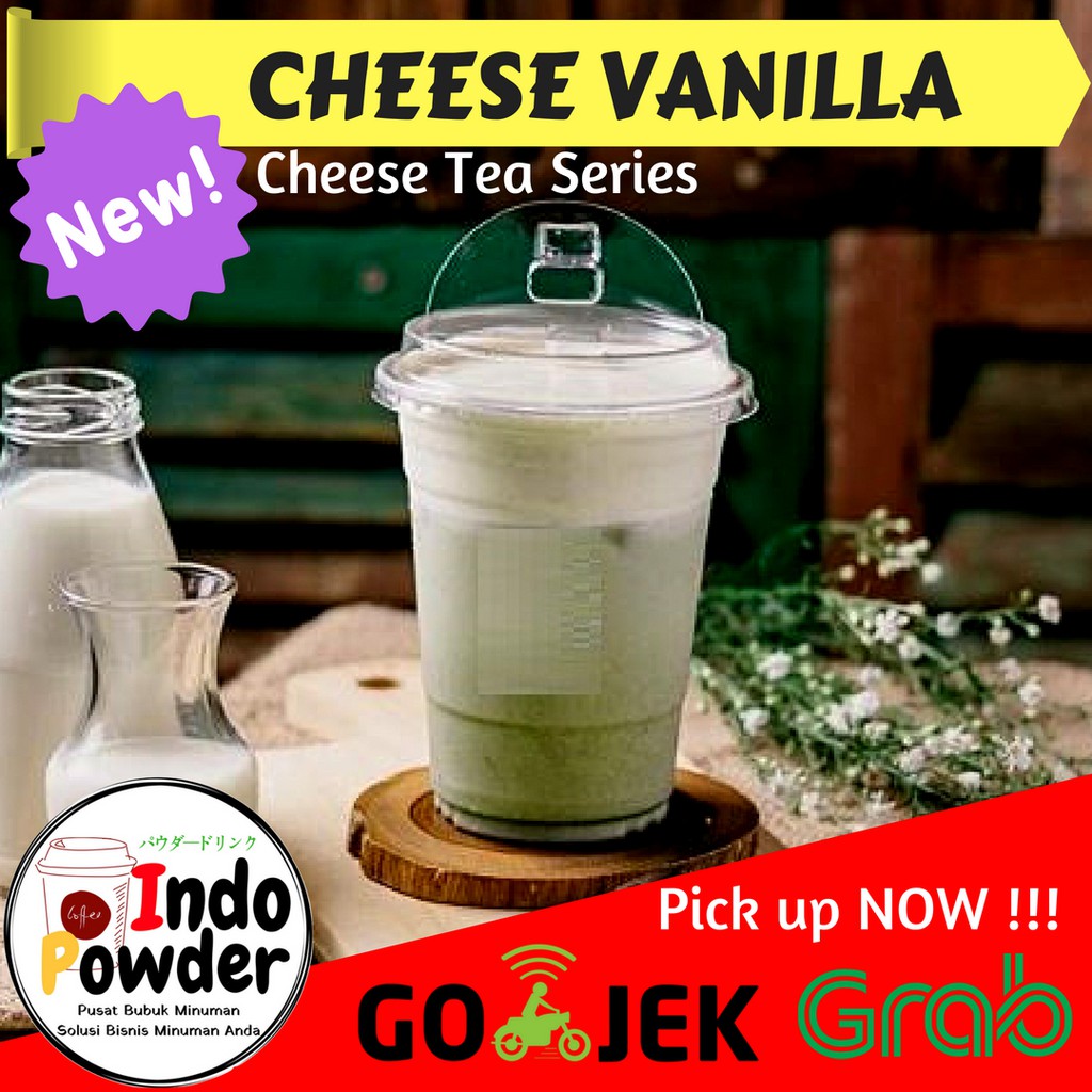 CHEESE VANILA Bubuk Minuman rasa Vanilla 1 Kg /Bubuk Minuman Cheese / Cheese Tea Powder / Cheese Tea