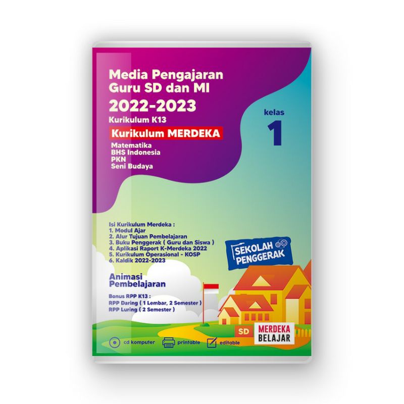KURIKULUM MERDEKA RPP DARING,  LURING, RPP 1 Lembar k13 CD perangkat pembelajaran SD/ MI kelas 1 Tem