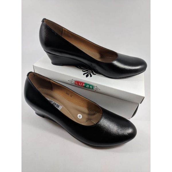 Sepatu kulit lufas ibu persit,pia,jala,bhayangkari,pemda