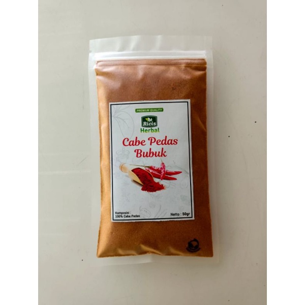 CABE BUBUK SUPER PEDAS Cabe pedas bubuk super pedas 50 gram