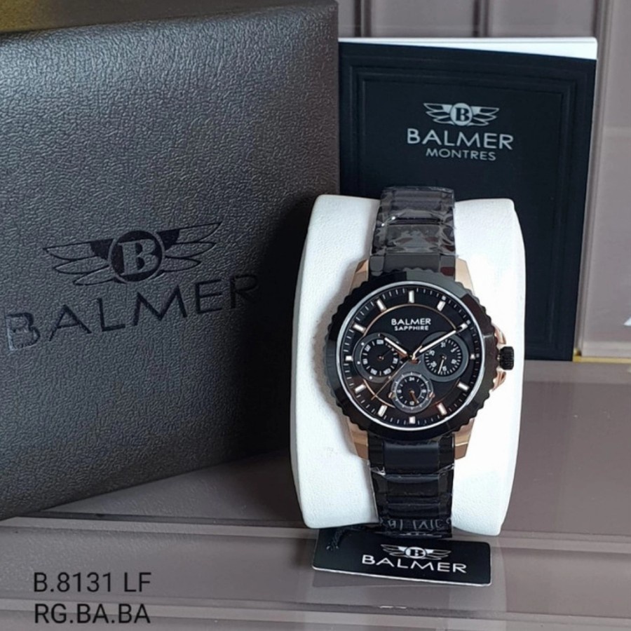 Jam Tangan Wanita Original Balmer B8131 / B 8131 Black Rose Shappier