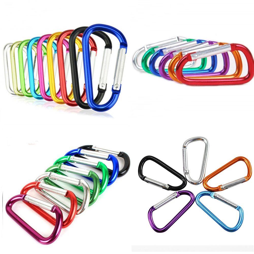 CHOOKYY Chookyy 5/10pcs Gesper Panjat Kualitas Tinggi Peralatan Safety Alloy Carabiner