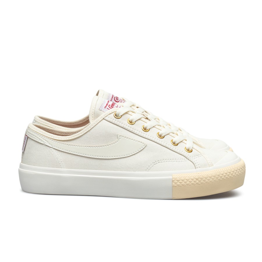 Sepatu Compass Gazelle Series Low (Black White/White Red/Cappuccino/Blue Sky/Red Gum/Grey)-Cream