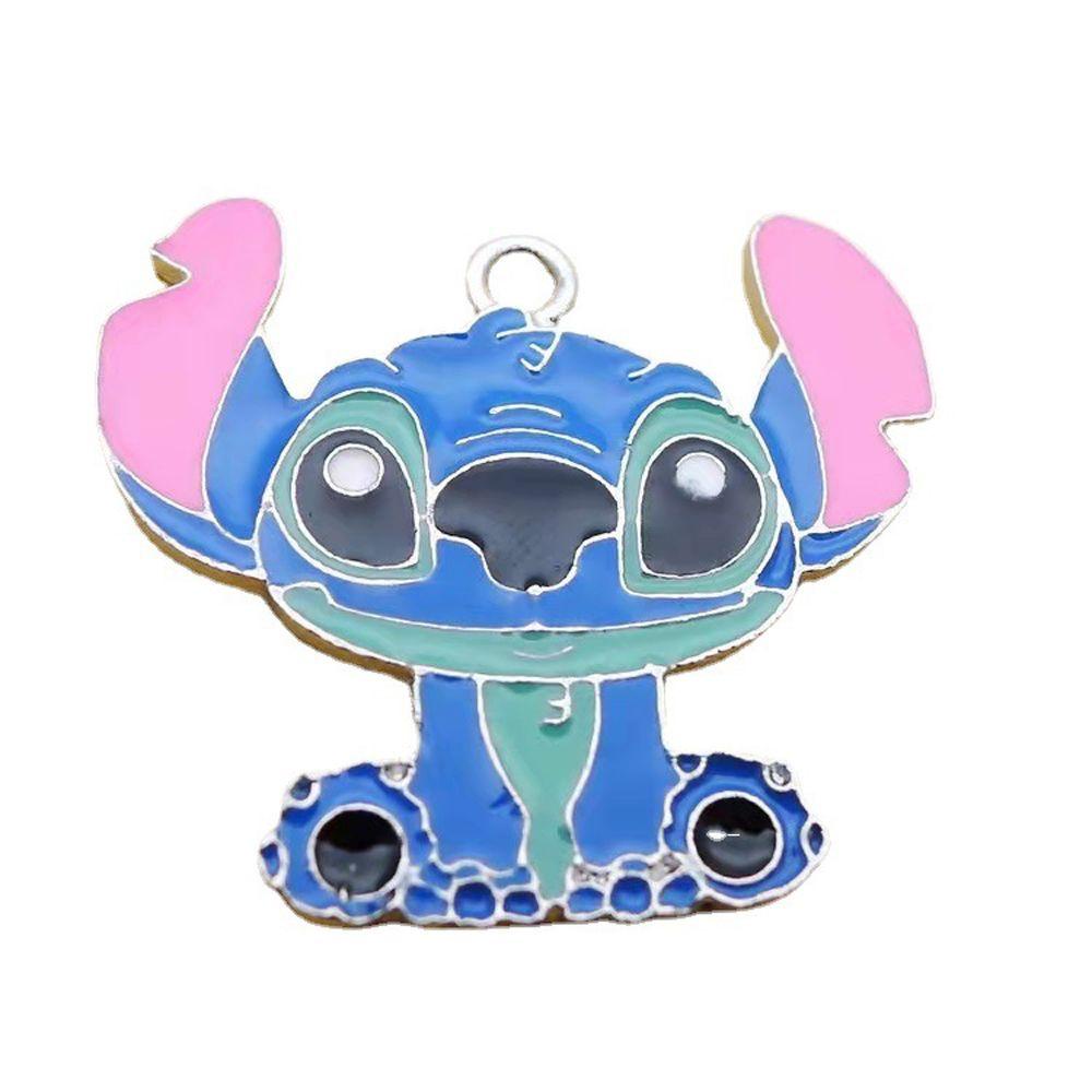 Nickolas1 Lilo &amp; Stitch Liontin Aksesoris Lucu Kalung Hadiah Ornamen Perhiasan Anime Necklace