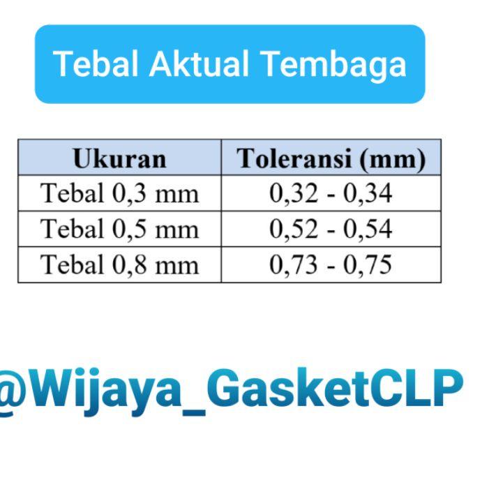 Xpress Paking blok head tembaga jamus klep 3 tiga tembaga 0,3mm 0,5mm