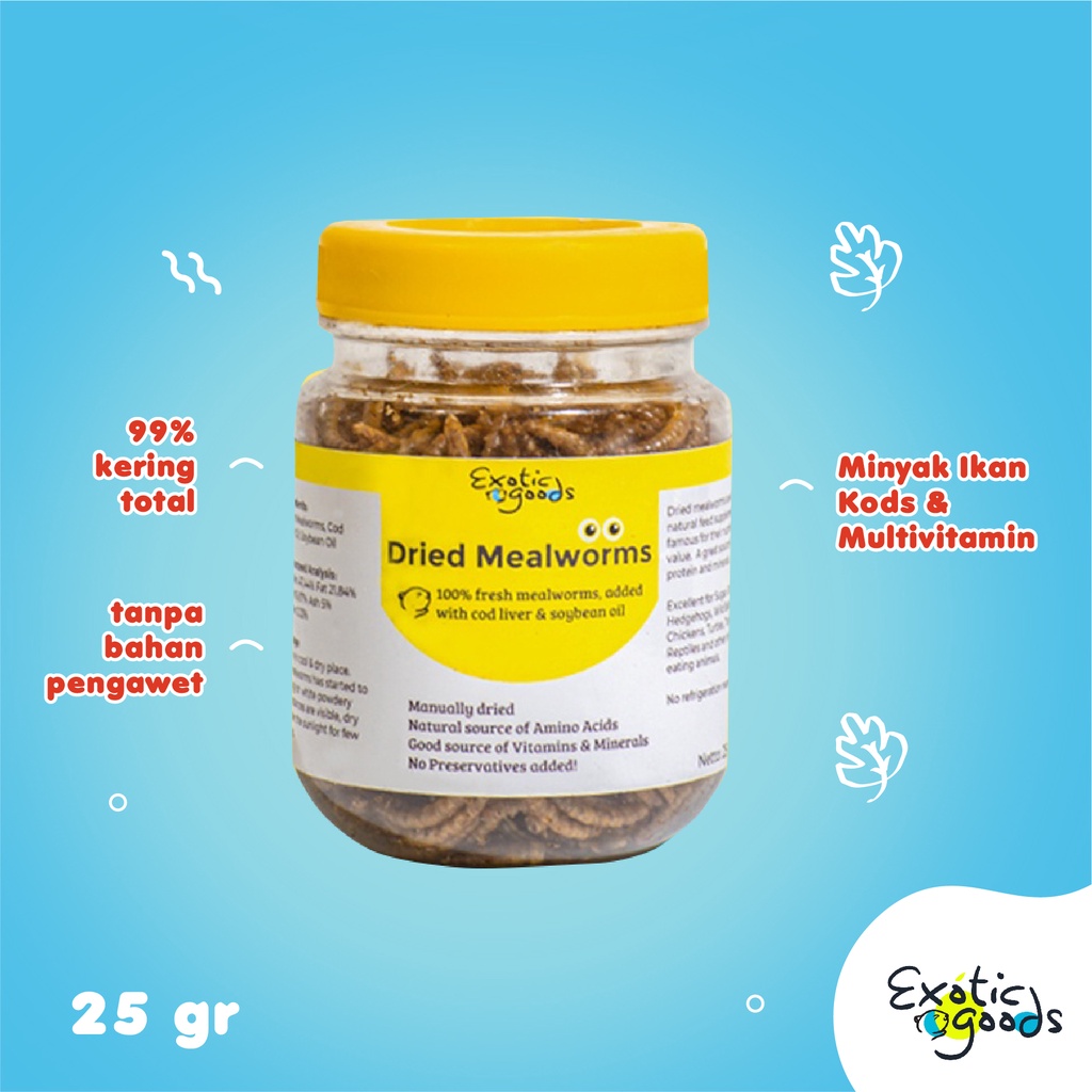 ULAT HONGKONG 25gr ULAT JERMAN 25gr JANGKRIK 25gr MIXBUGS ULAT KERING JANGKRIK KERING DRIED MEALWORM