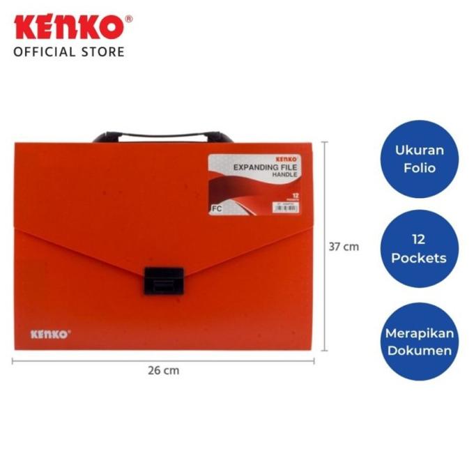 

BISA COD Map Bersekat / Expanding File Ukuran Folio KENKO Tas Handle PROMOKode 1833