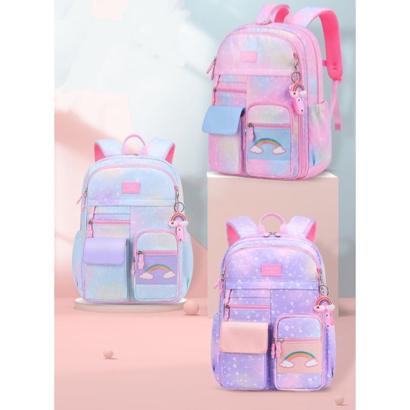 HOT SALE 16 PRODUK TERLARIS TAS IMPORT MODEL GRADASI KULKAS/TAS OPENSET MODEL BARU/TAS IMPORT SEKOLAH SD SMP SMA UKURAN BESAR