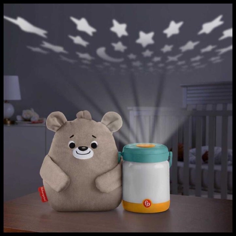 Fisher Price Baby Bear & Firefly Soother Original / Boneka Lampu Tidur