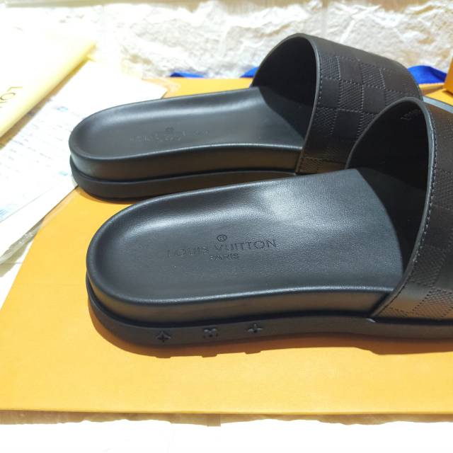 Sandal lv mirror quality lou is vuitton slippers