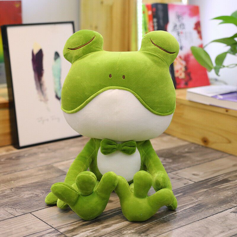 Cute Stuffed Animal Plush Soft Toy Frog Cuddly Pillow Doll Kids Bedtime Gifts