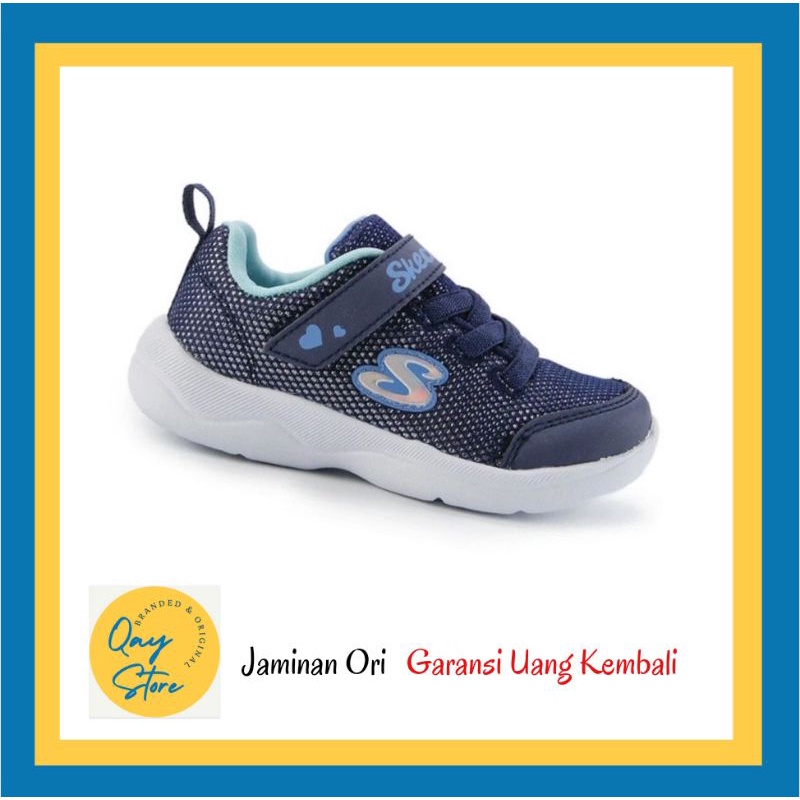 Skechers Anak Perempuan Original Navy
