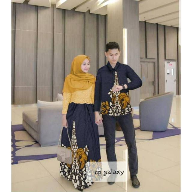 Couple Galaxy Baju Couple Batik Couple Batik Modern Couple Kondangan Couple Lebaran Kekinian Shopee Indonesia