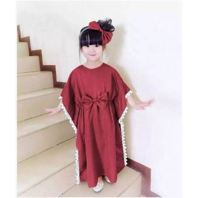 kaftan anak kaftan renda anak muslimah kids abaya baby baju bayi dress baby medan