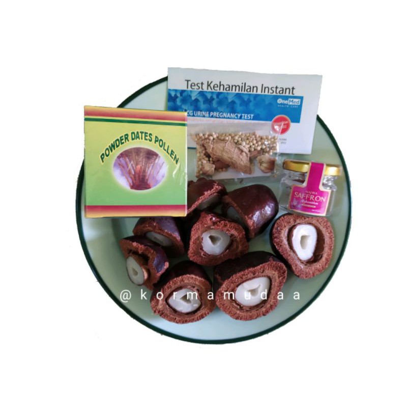 Paket Promil Duo Ampuh Zuriat Saffron plus Serbuk Kurma