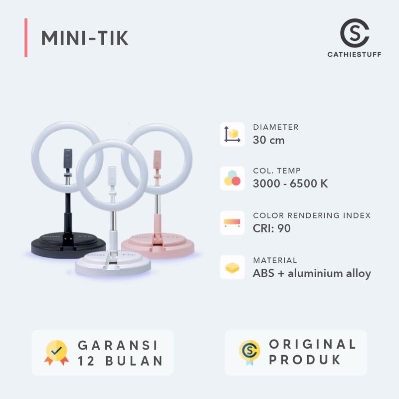 mini tik mini ringlight cathie stuff preloved